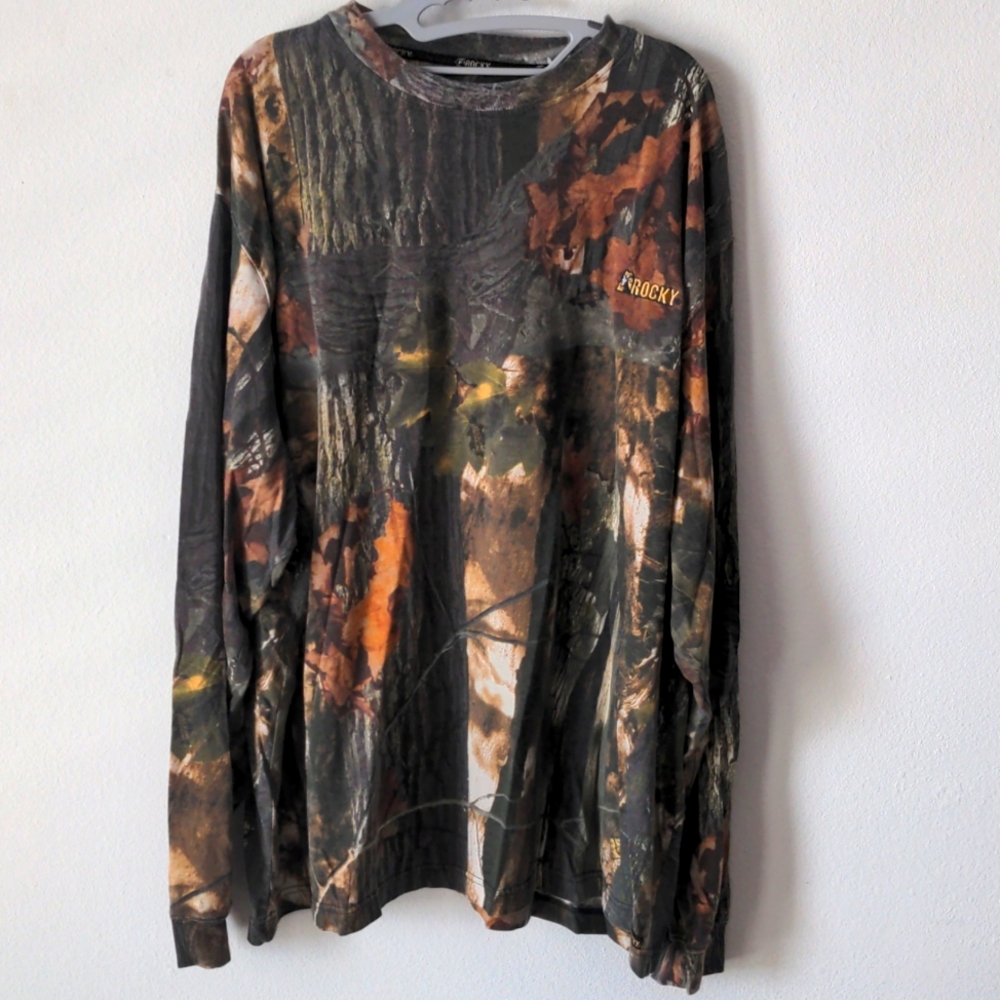 Rocky long sleeve camo shirt